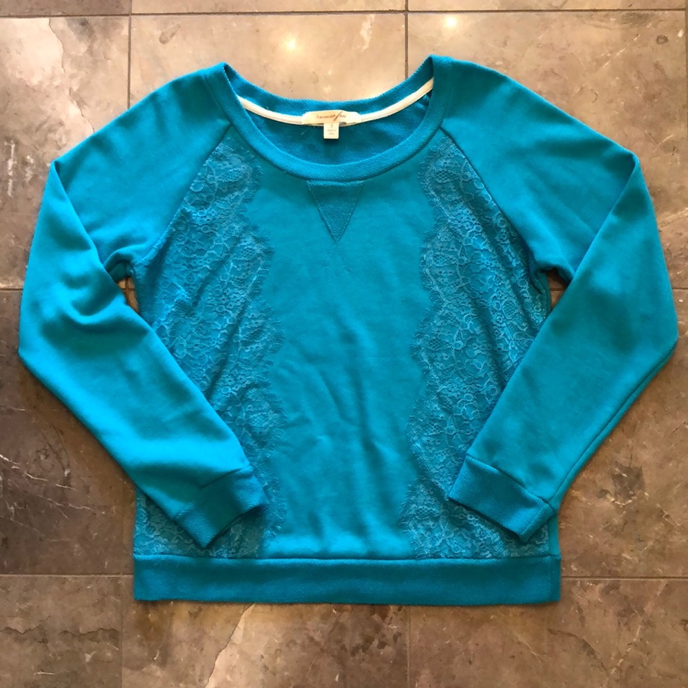 Blue Lace Sweater